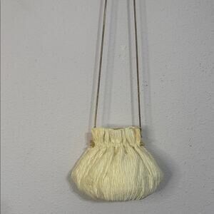 Vintage Elegant Cream Women's Evening Shoulder Bag